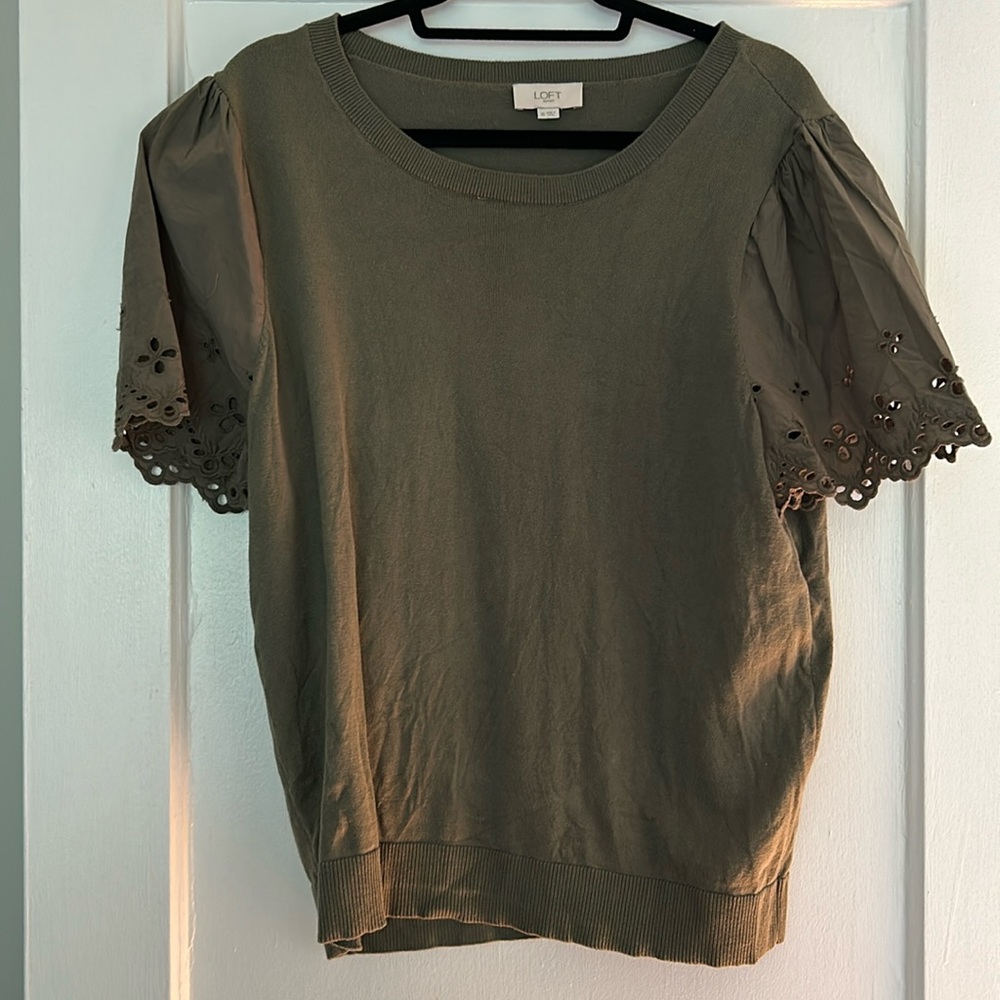 Olive green loft top